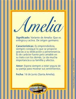 amelia significado|Amelia: Descubra el significado y el origen de este nombre